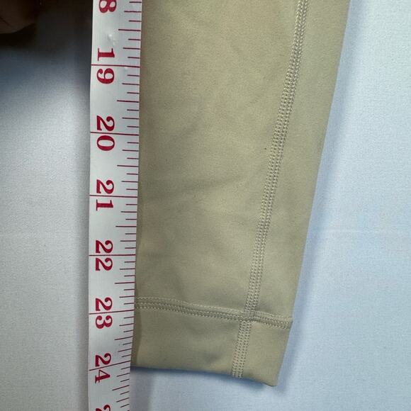 SET Active Form Cloud No Front Seem Cream Leggings 24'' Size Small - Picture 5 of 6